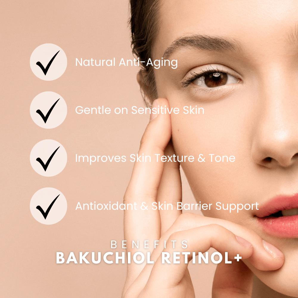 Australian made Bakuchiol Natural Retinol Serum - Clinically proven skincare - High potency serums Lily Bee And Me