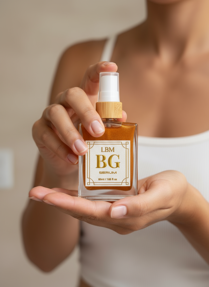 Vegan illuminating serum with organic botanicals