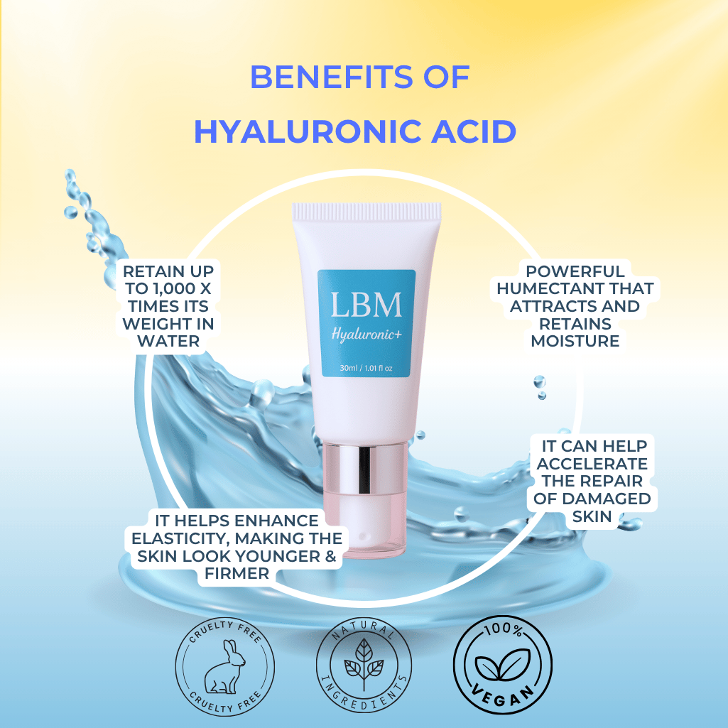 LBM Hyaluronic+ - All-Natural Hyaluronic Acid Serum 30ml - Lily Bee And Me