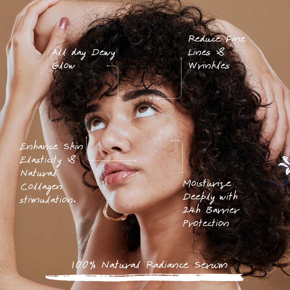 Organic antioxidant-rich facial serum for mature skin