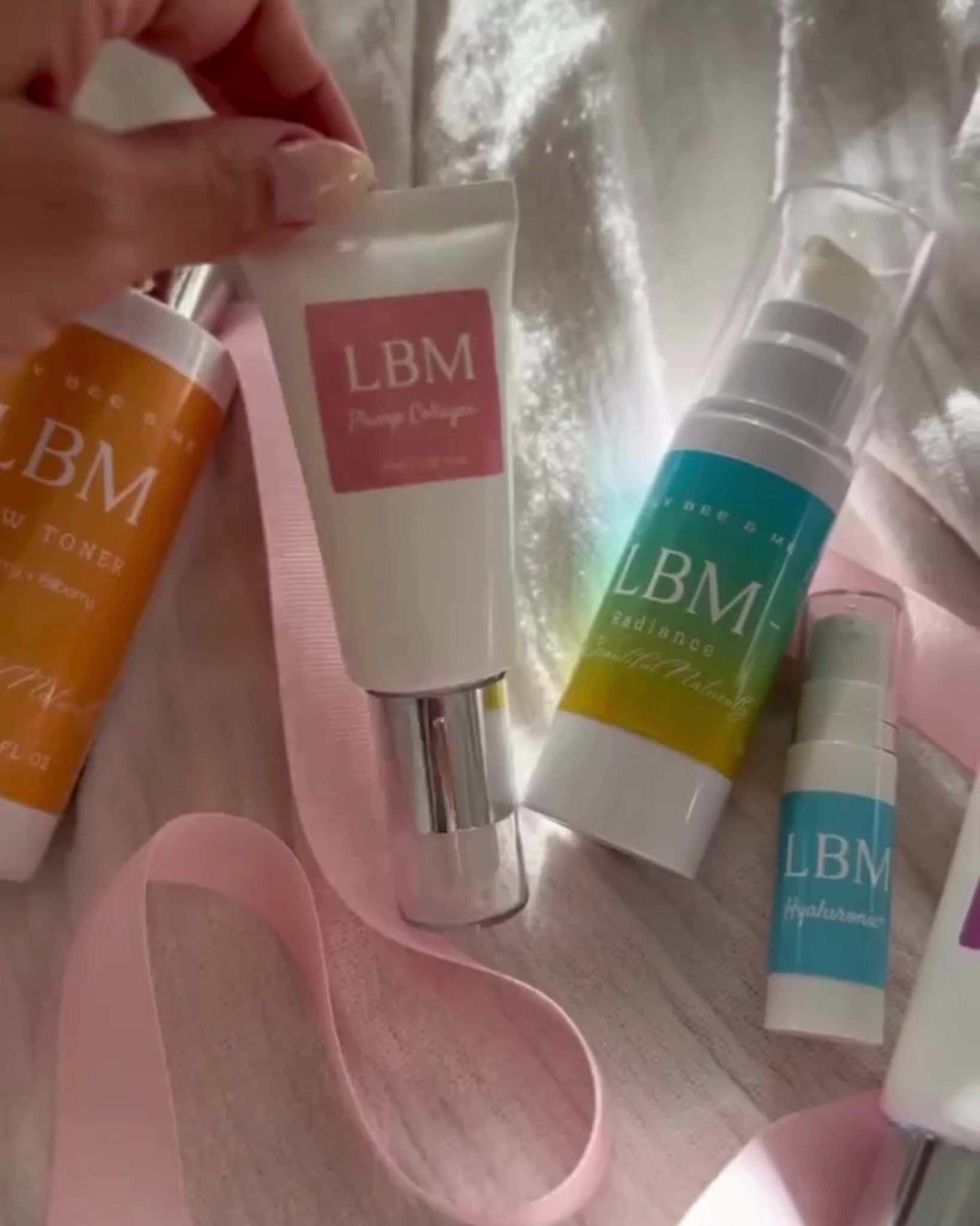 Collagen Boost Age Support Set - Face Skincare Pack - Lily Bee And Me LBM Plump Collagen - Natural Seaweed Serum 30ml Natural Skincare Moisture Serum jc0f5b-4d.myshopify.com